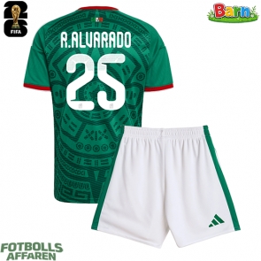 Mexiko Roberto Alvarado #25 Hemmaställ Barn VM 2026 Kortärmad (+ Korta byxor)